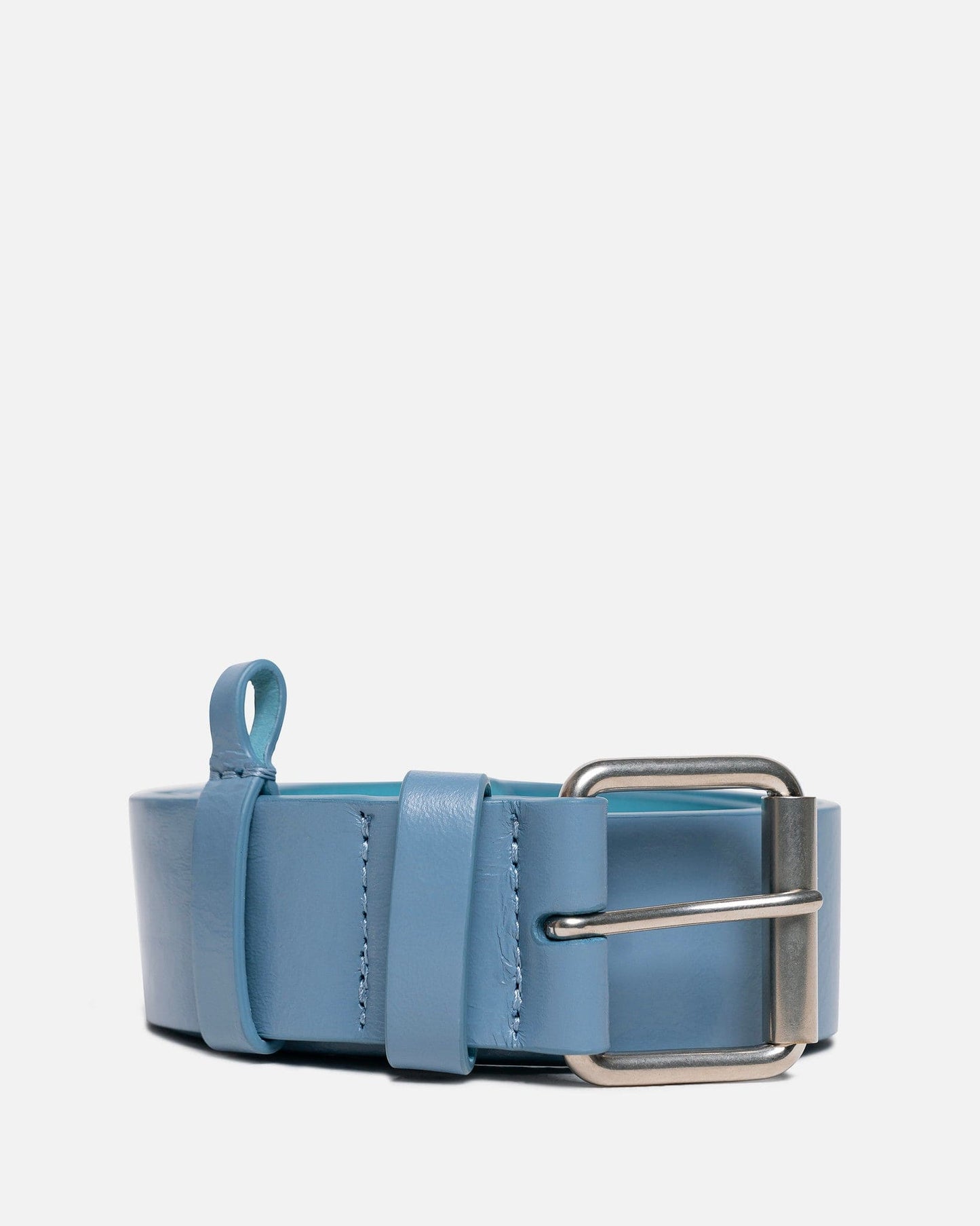 Dries Van Noten Leather Goods Leather Belt in Sky
