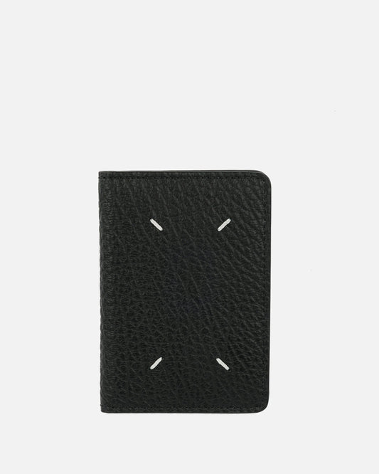 Maison Margiela Leather Goods Leather Card Wallet in Black