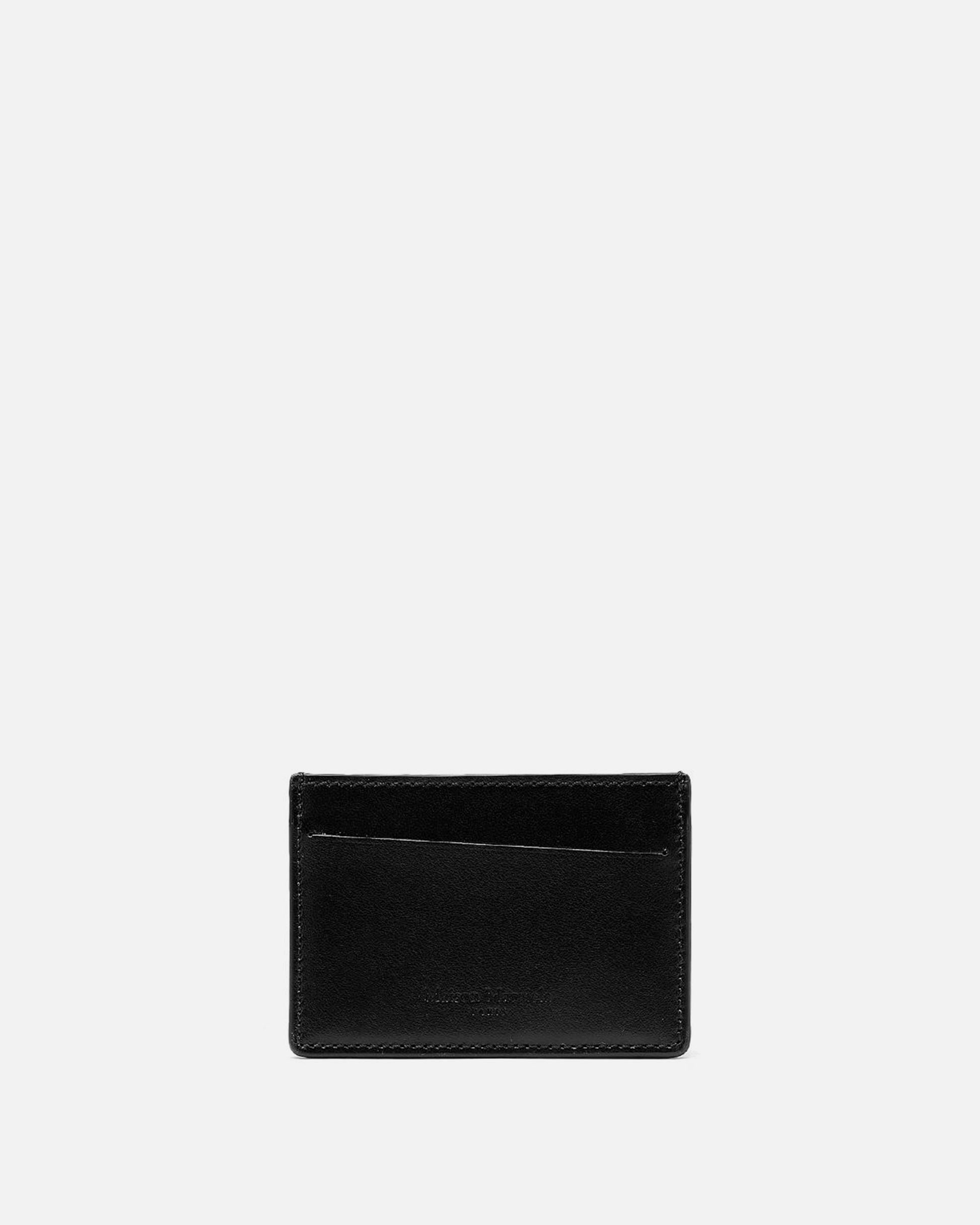 Maison Margiela Leather Goods Leather Cardholder in Black