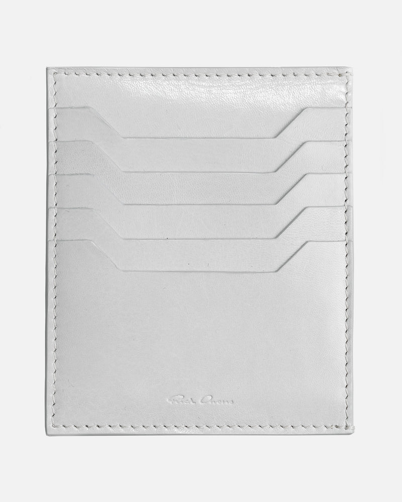 Rick Owens Leather Goods Leather Cardholder in Oyster