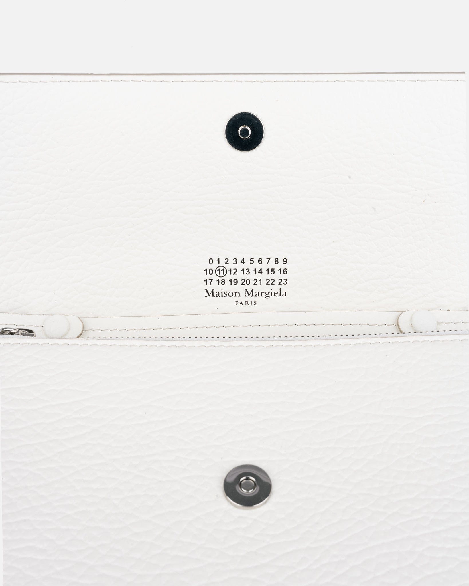 Maison Margiela Women Bags Leather Chain Wallet in White