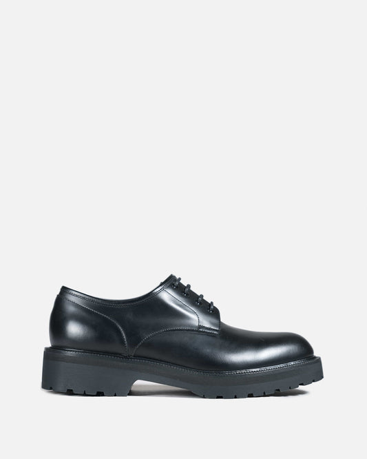 Dries Van Noten Men's Shoes Leather Derby in Black