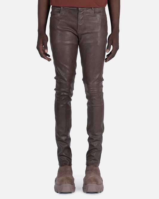 Rick Owens Men's Jeans Leather Tyrone Jeans in Dust