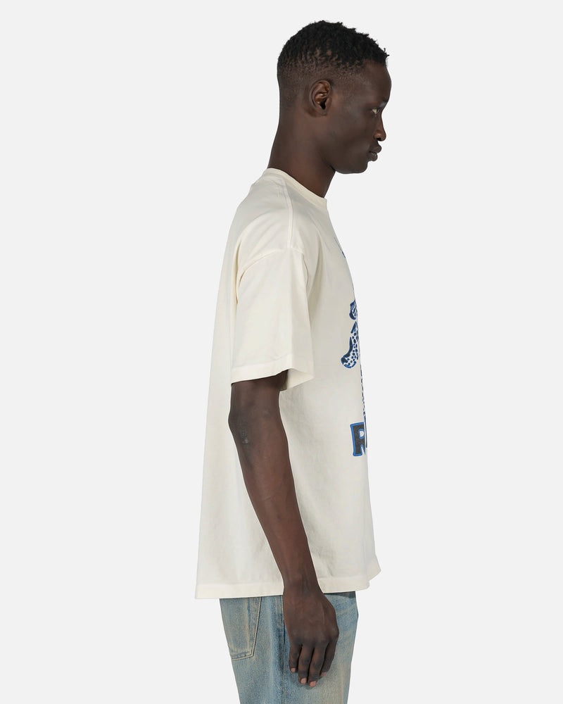 Rhude Men's T-Shirts Lepord T-Shirt in Vintage White
