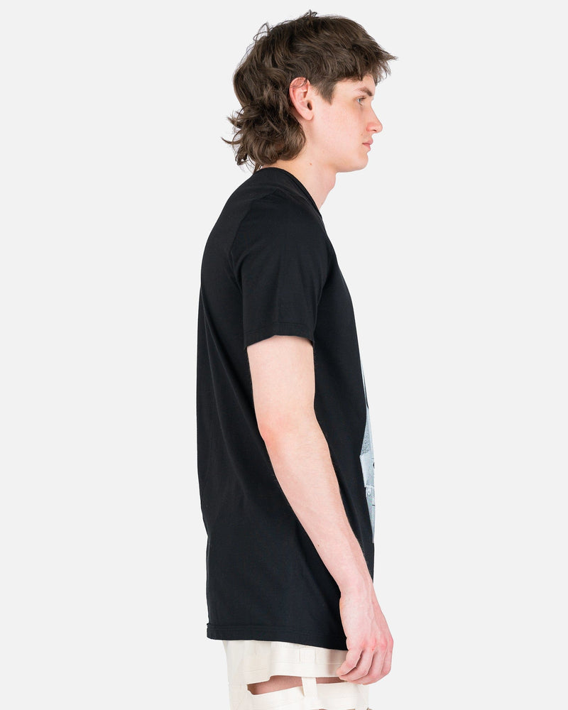 Rick Owens DRKSHDW Men's T-Shirts Level T-Shirt in Black/Milk