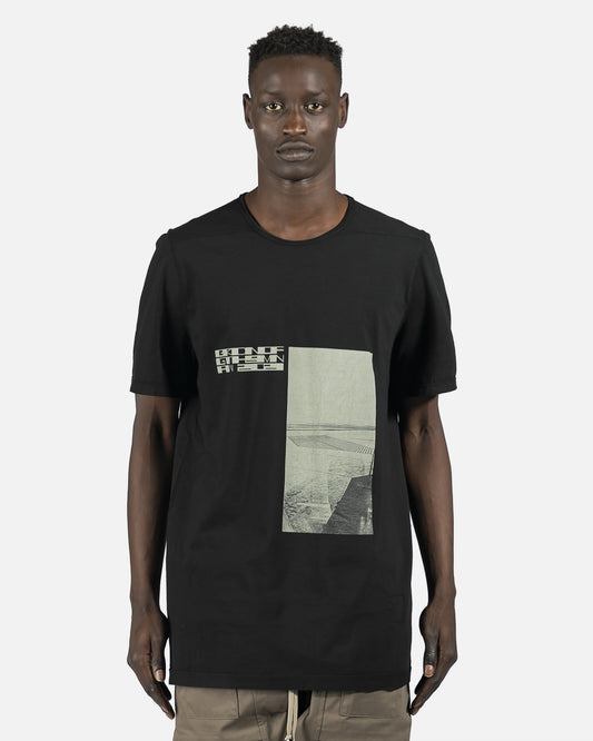 Rick Owens DRKSHDW Men's T-Shirts Level Tee in Black/Oyster