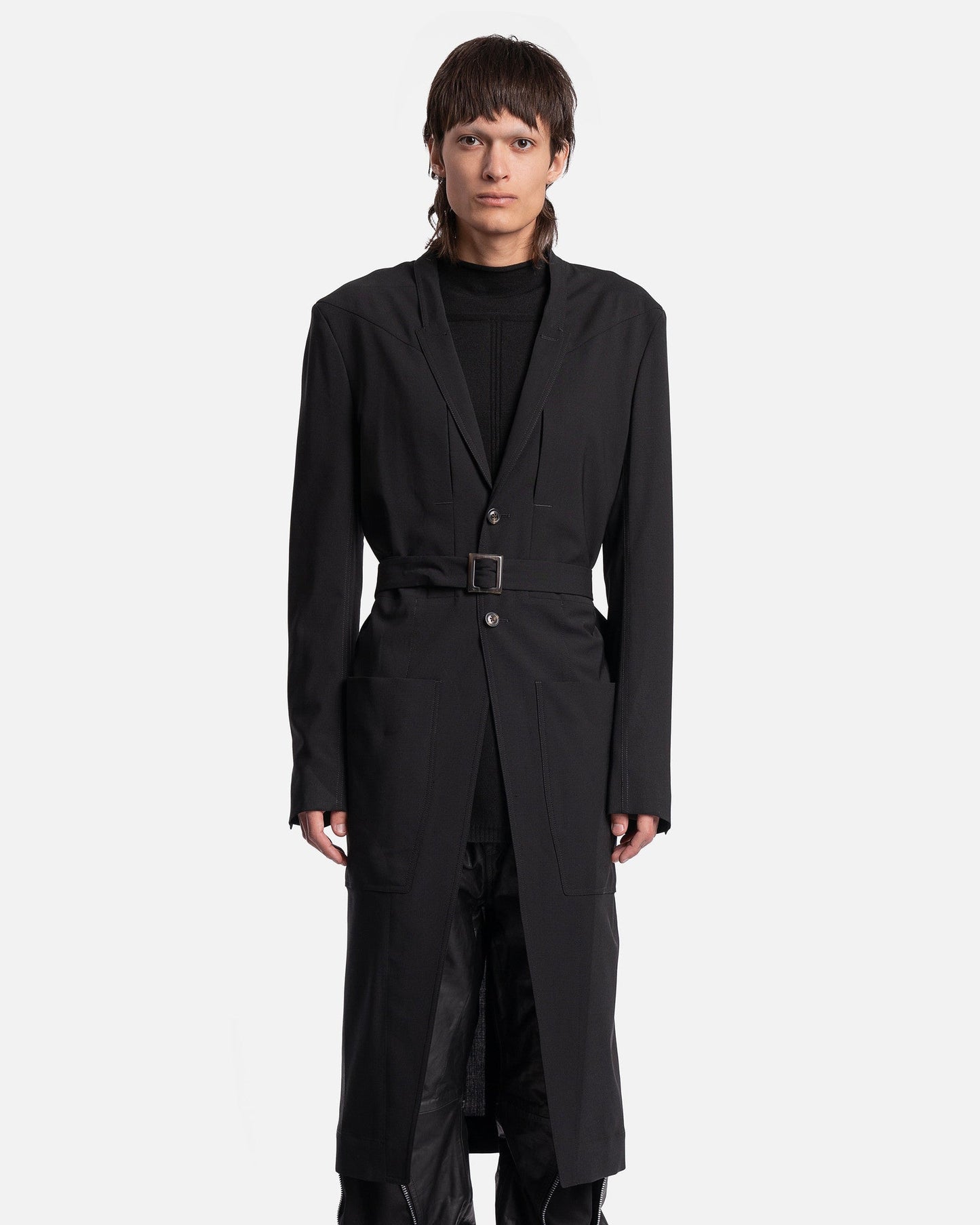 Rick Owens Lido Coat in Black