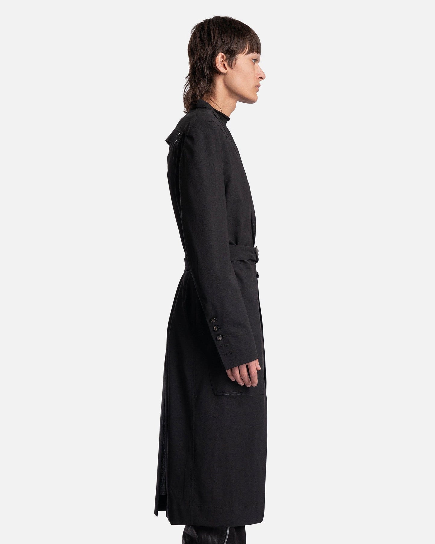 Rick Owens Lido Coat in Black