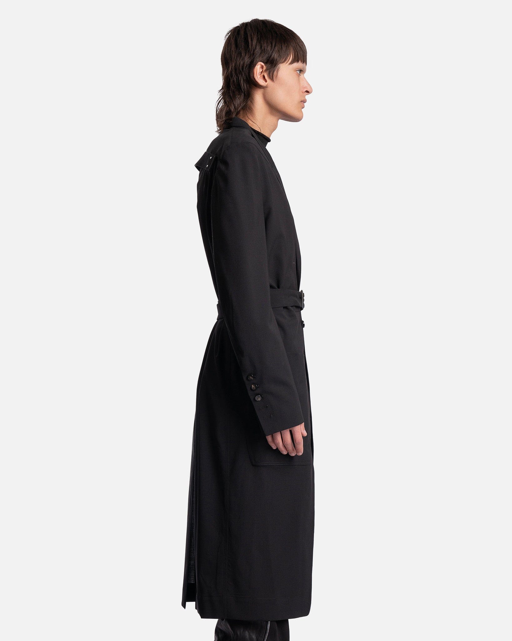 Rick Owens Lido Coat in Black