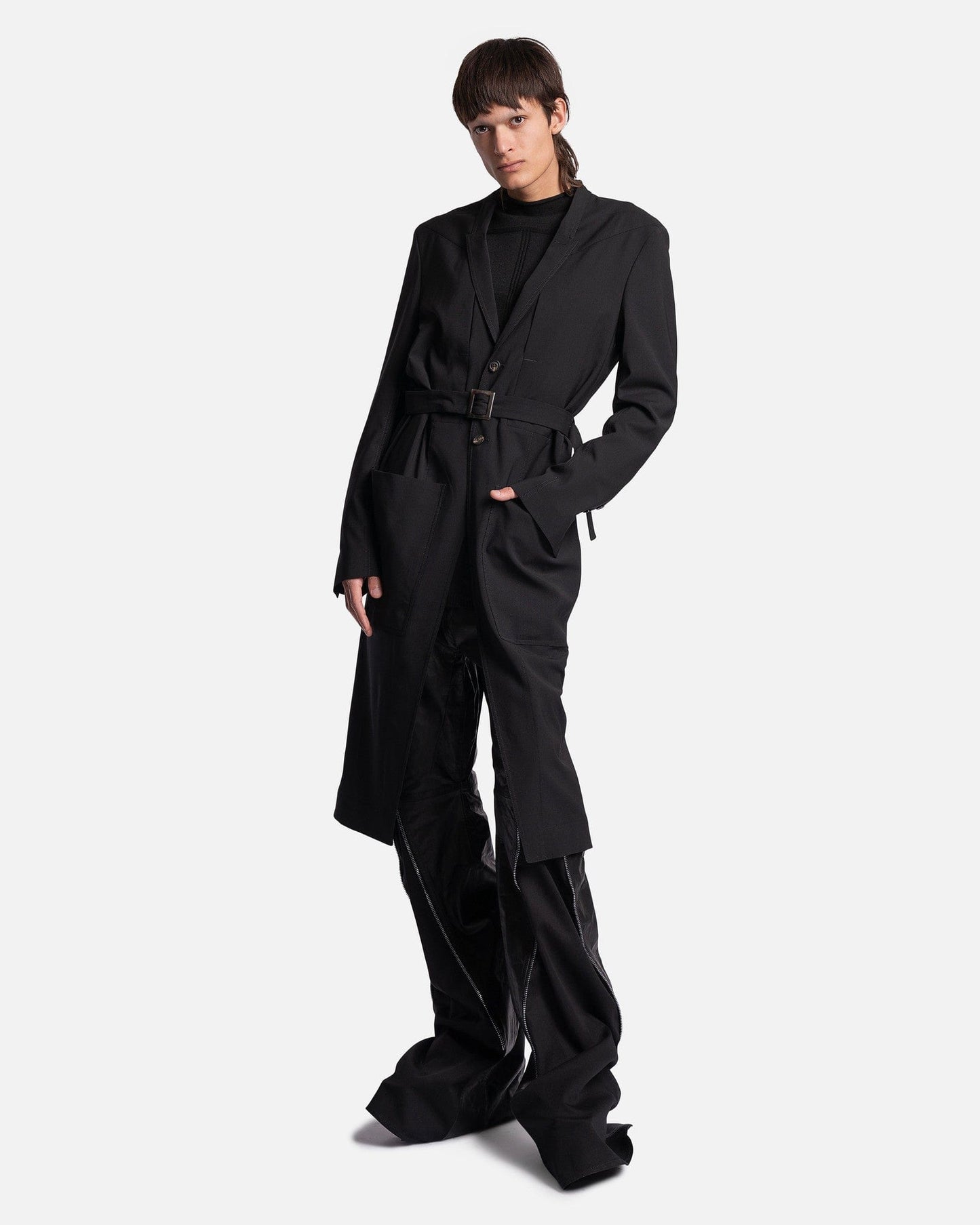 Rick Owens Lido Coat in Black
