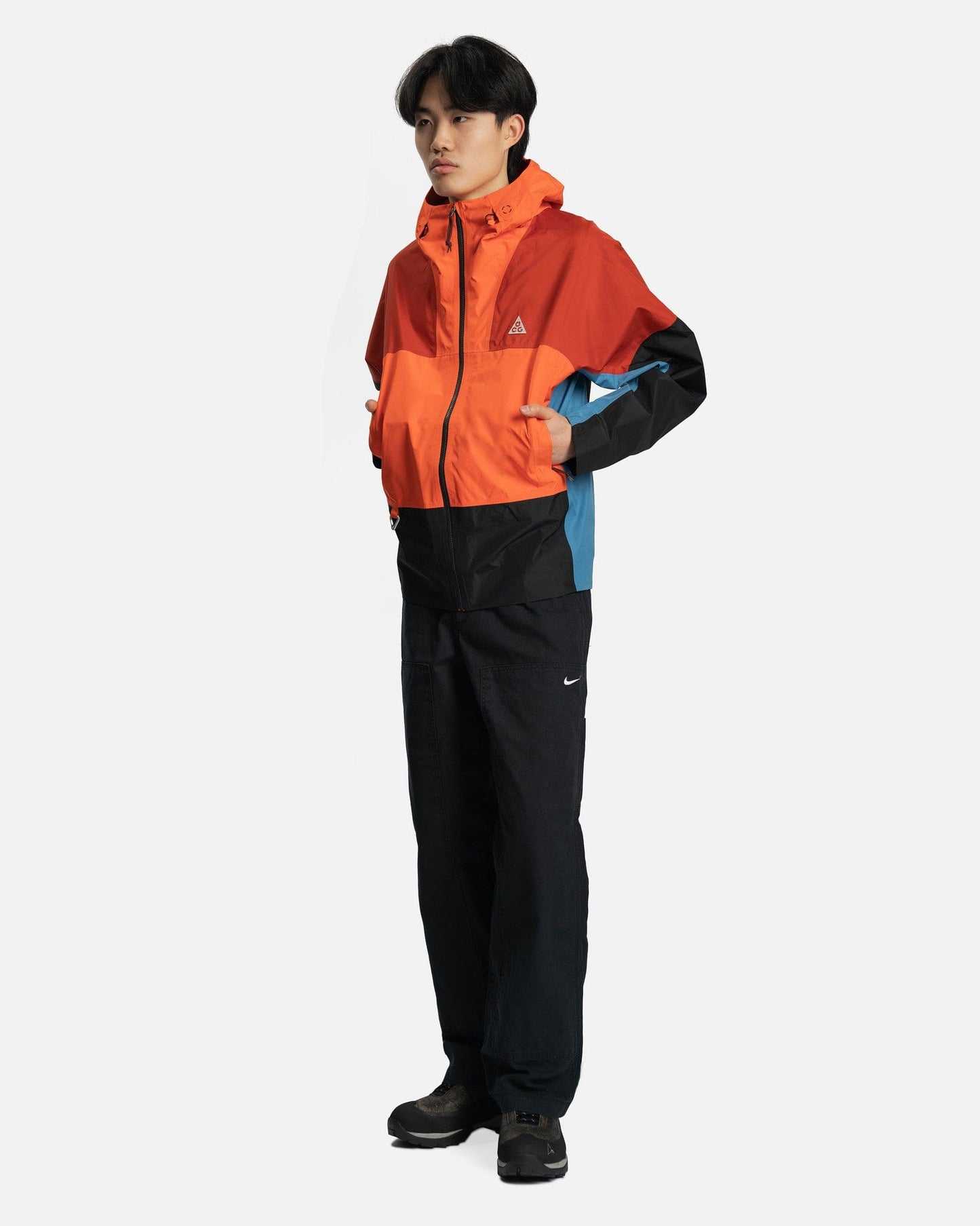 Nike Men's Pants Life Double Panel Pants in Black/White