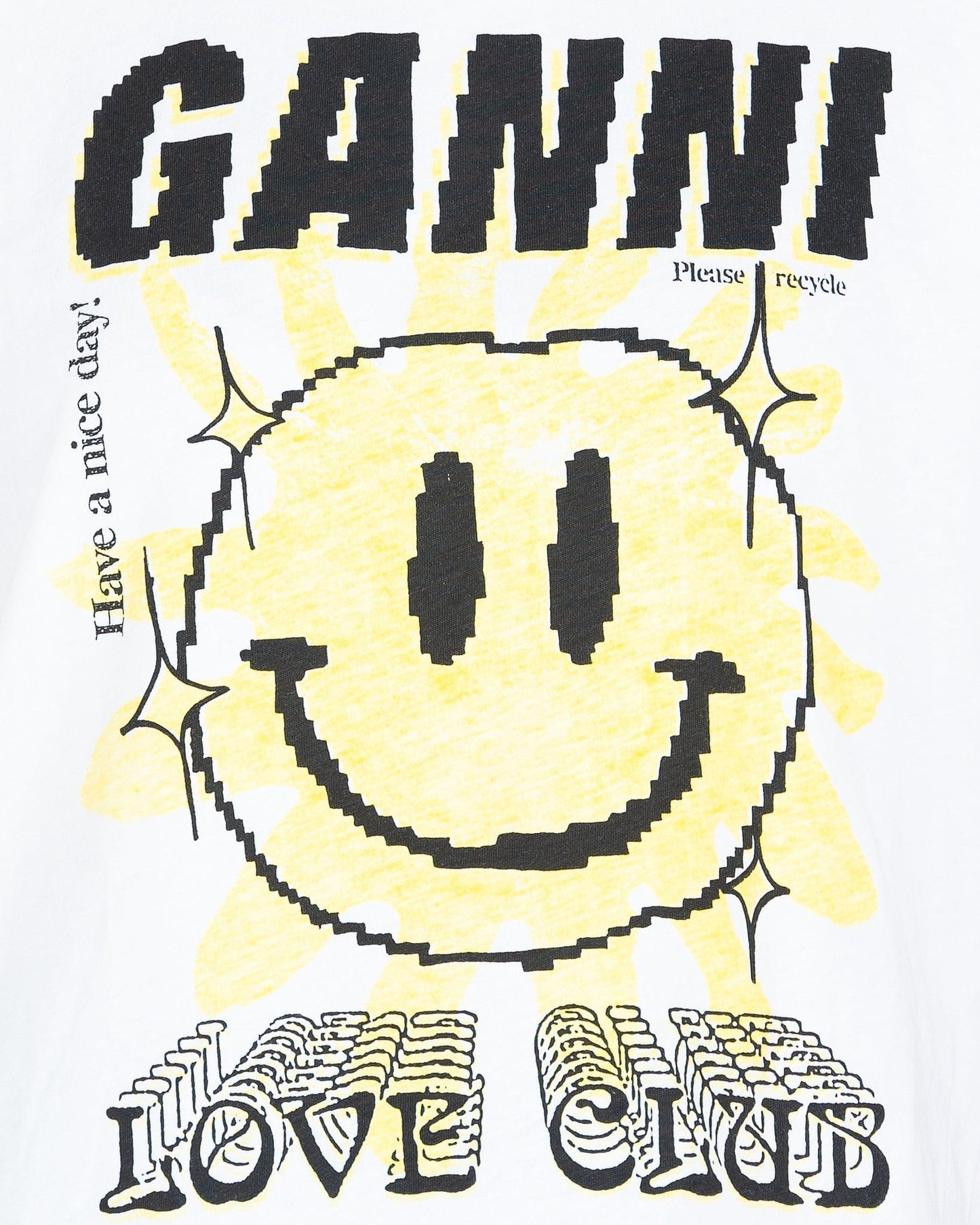 Ganni Women T-Shirts Light Cotton Jersey in Bright White