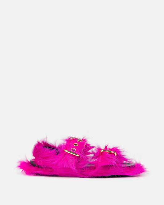 Marni Women Sandals Light Two Buckle Sandal in Fuchsia