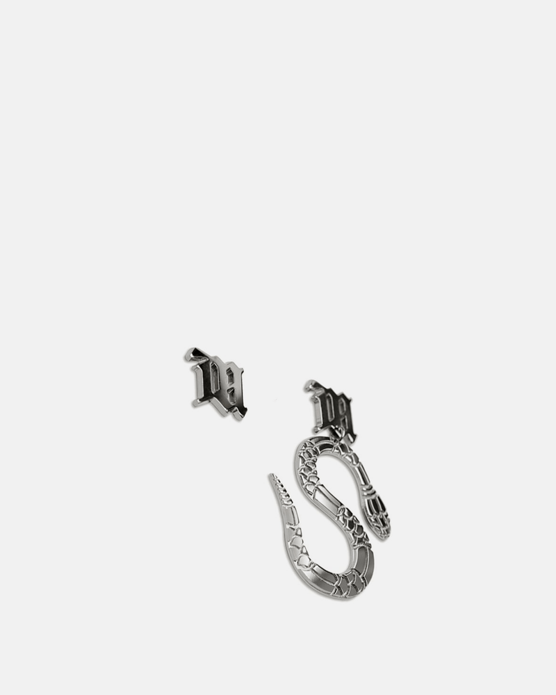 MISBHV Jewelry Lilith Snake Asymmetric Earring in Silver