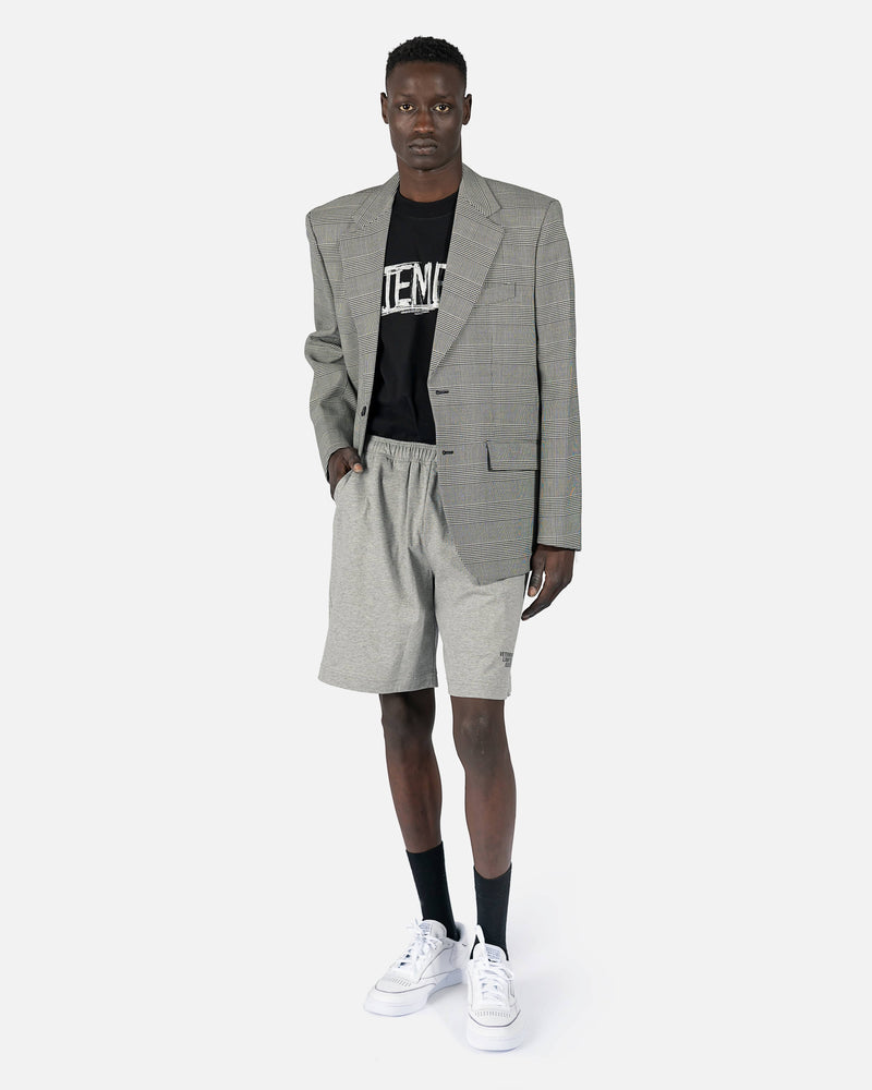 VETEMENTS Men's Shorts Limited Edition Shorts in Grey Melange