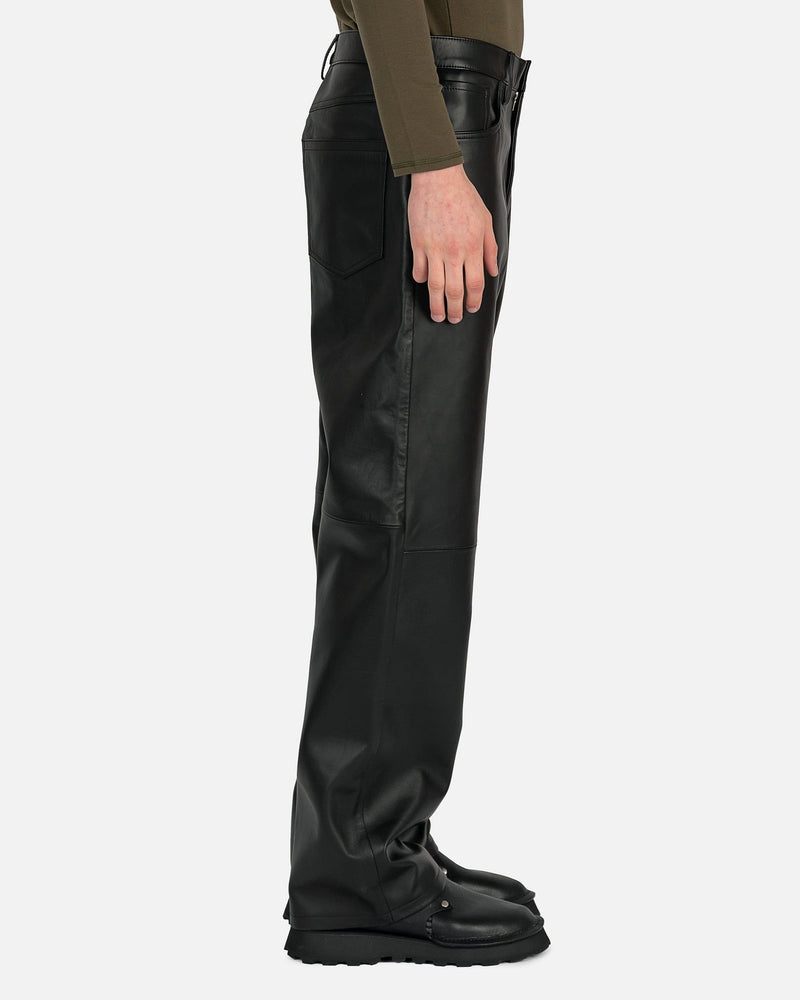 Line Leather Pants in Black – SVRN