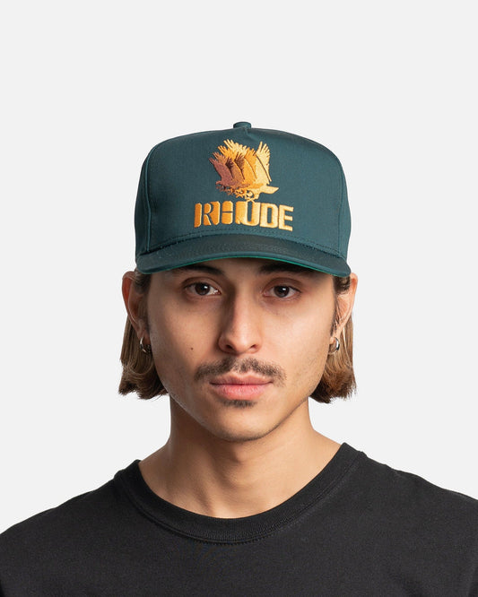 Rhude Men's Hats Logo Hat in Forest