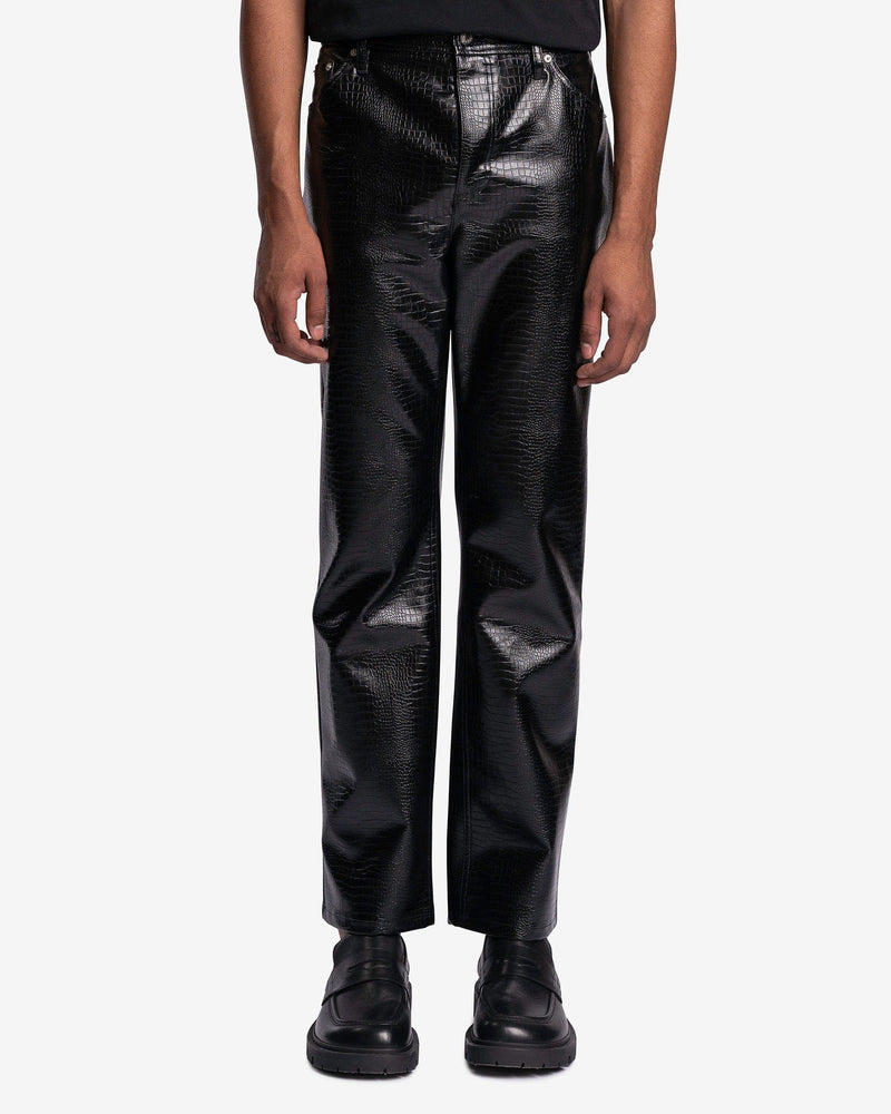 Séfr Men's Pants Londre Trouser in Black Croco