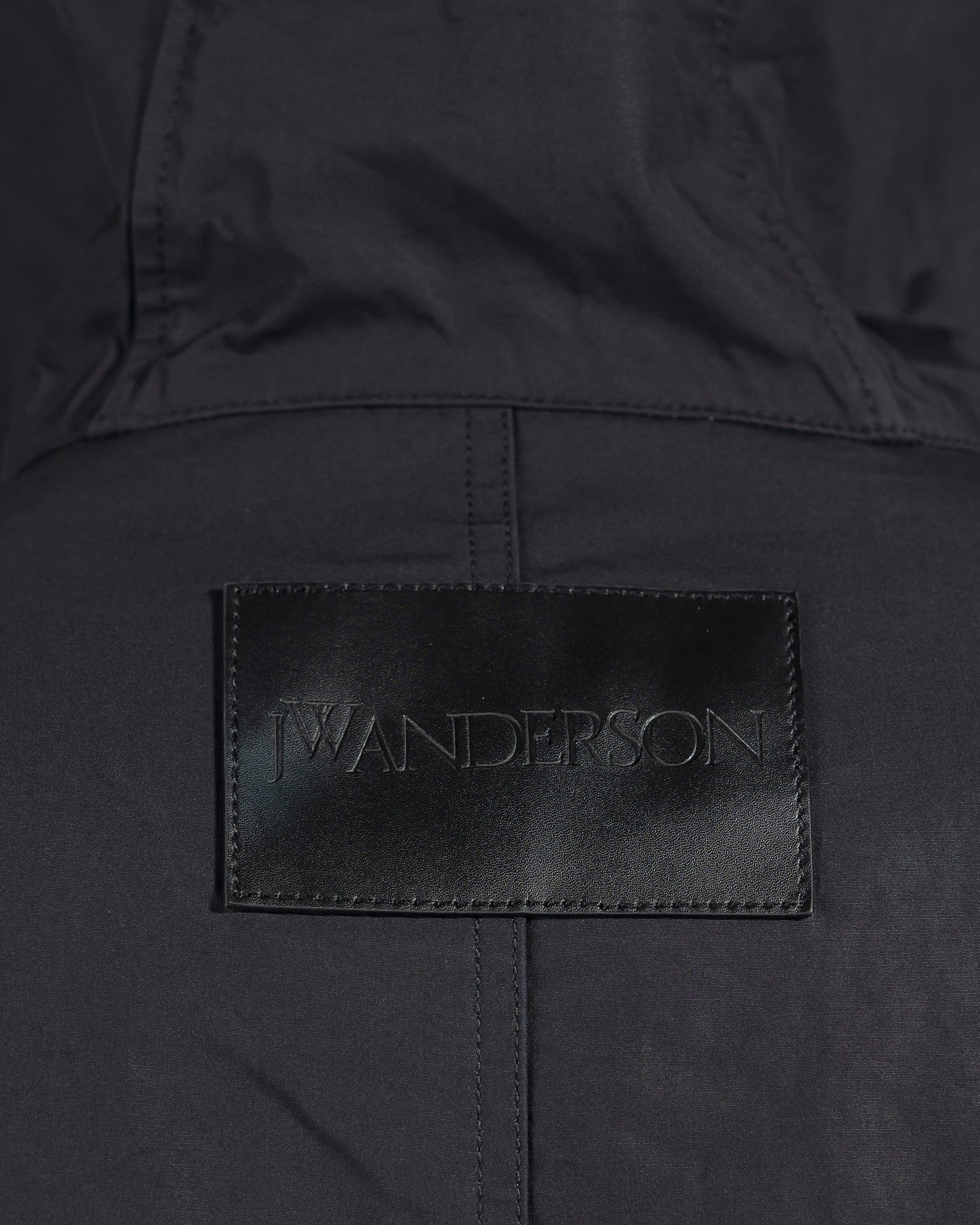 JW Anderson Men's Coat Long Parka in Black