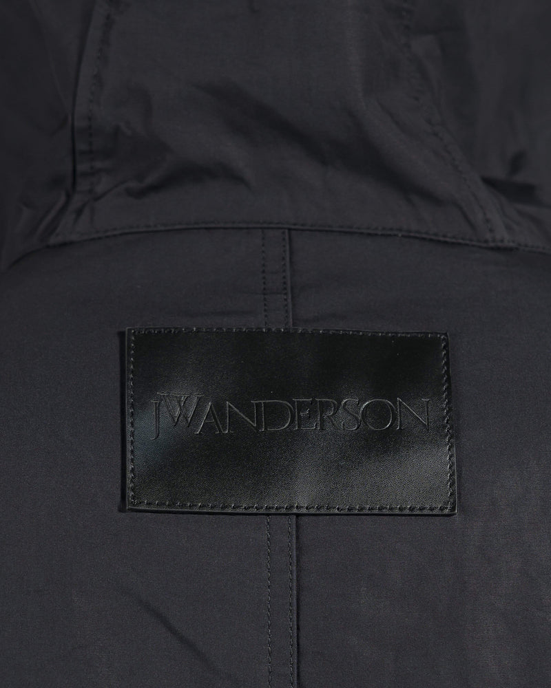 JW Anderson Men's Coat Long Parka in Black