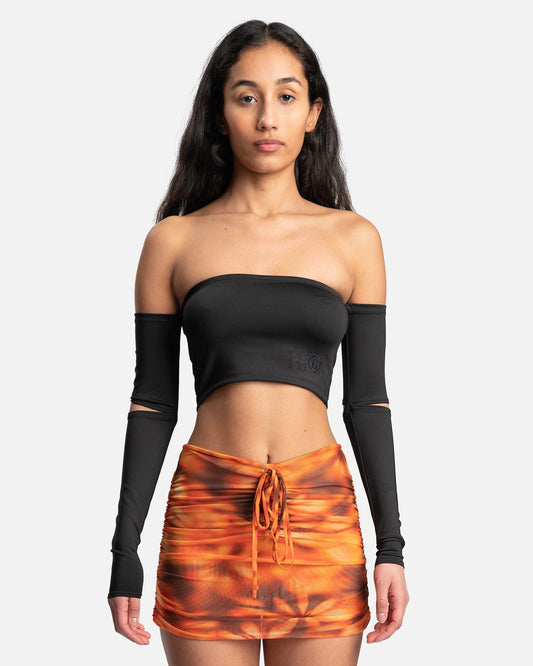 MM6 Maison Margiela Women Tops Long Sleeve Top in Black