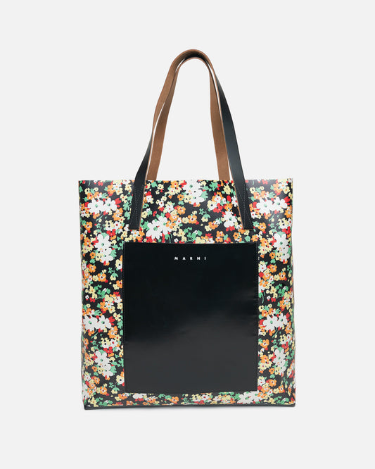 Marni Women Bags Lover's Prairie PVC Shopping Bag in Black
