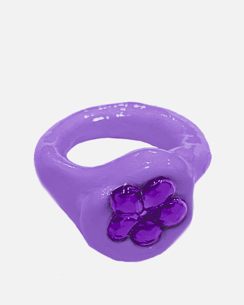 BLOBB Jewelry Lucky Charm Ring in Purple/Purple