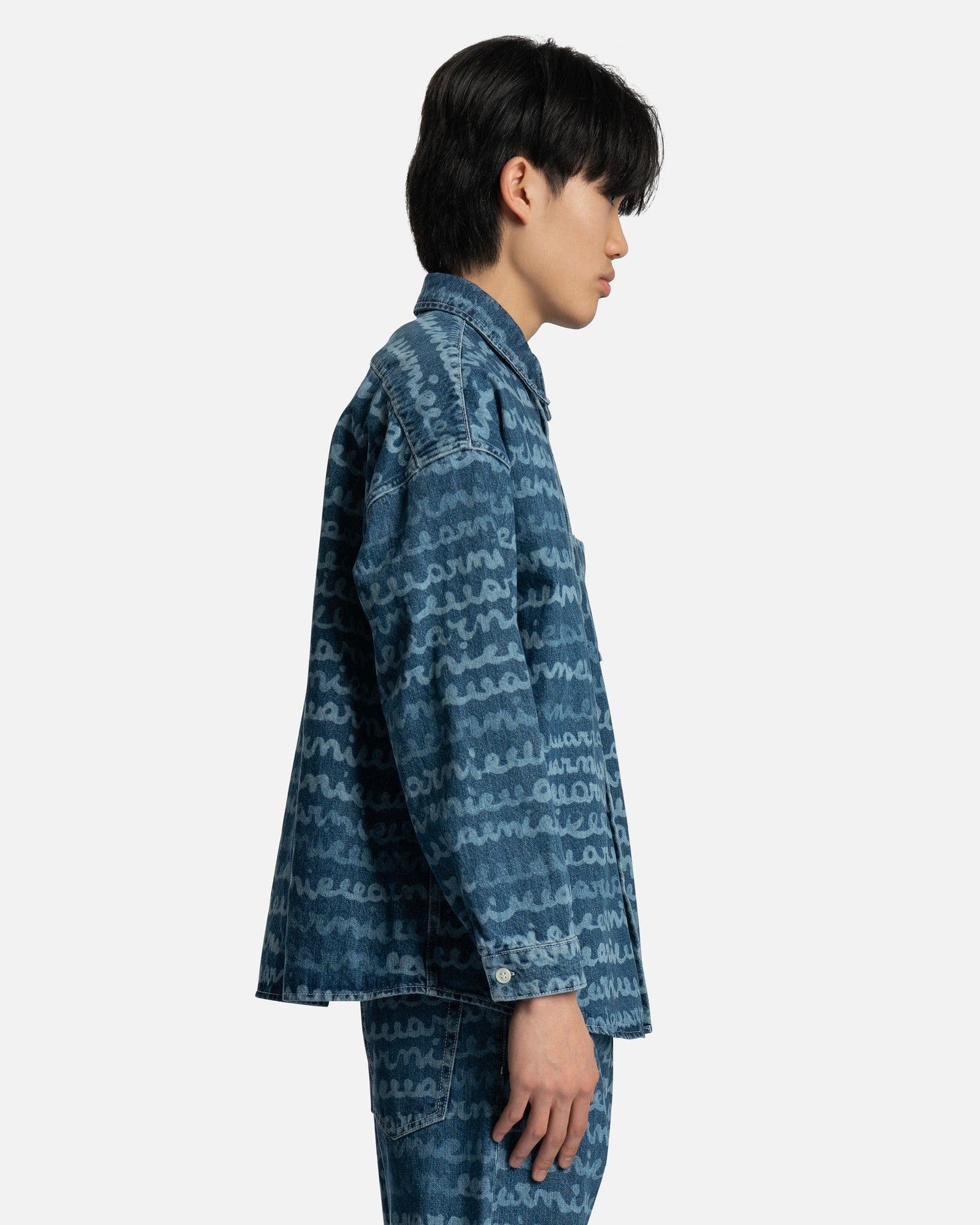 Marni Men's T-Shirts Maremarni Denim Shirt in Ocean