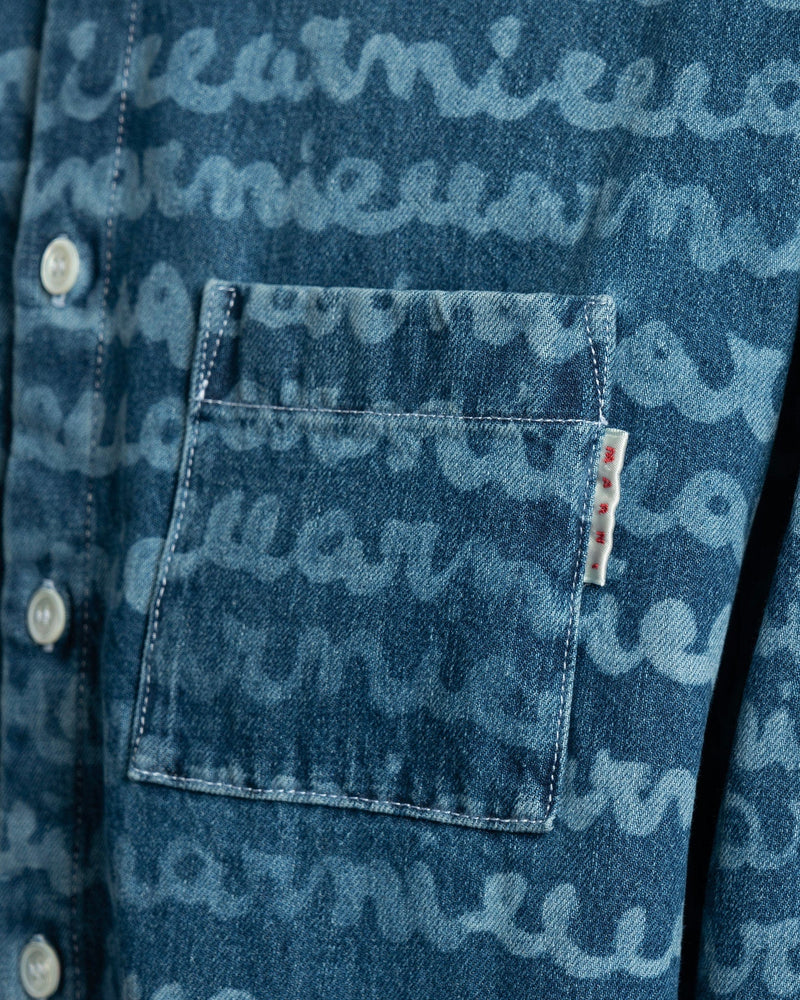 Marni Men's T-Shirts Maremarni Denim Shirt in Ocean