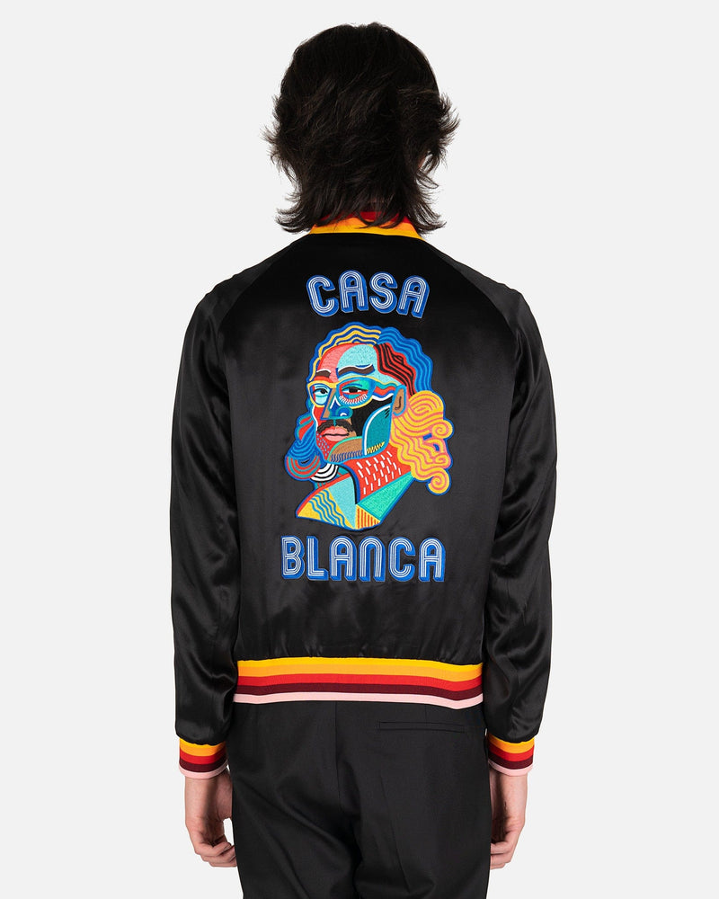 Casablanca Men's Jackets Masao San Souvenir Jacket in Black