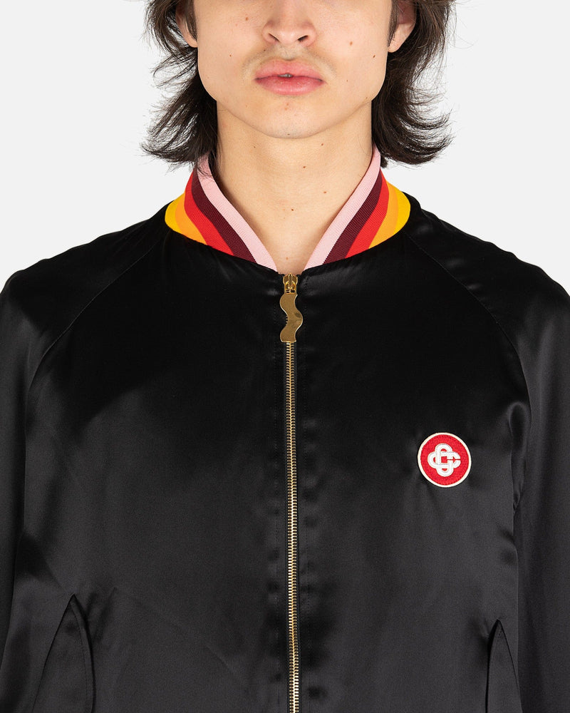 Casablanca Men's Jackets Masao San Souvenir Jacket in Black