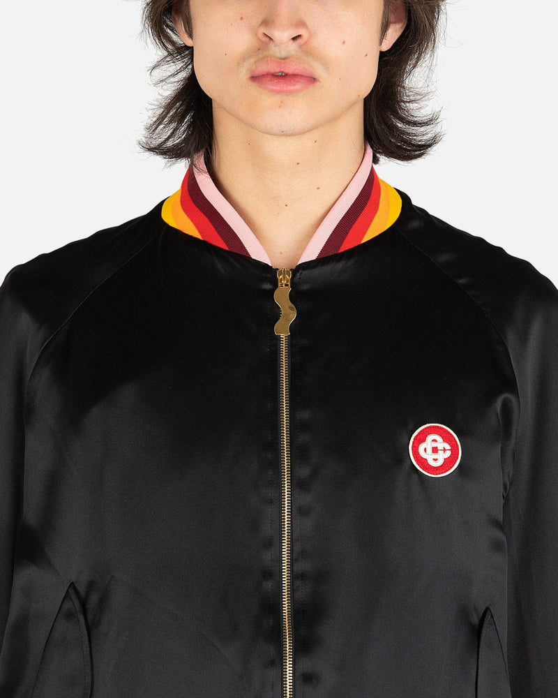 Casablanca Men's Jackets Masao San Souvenir Jacket in Black