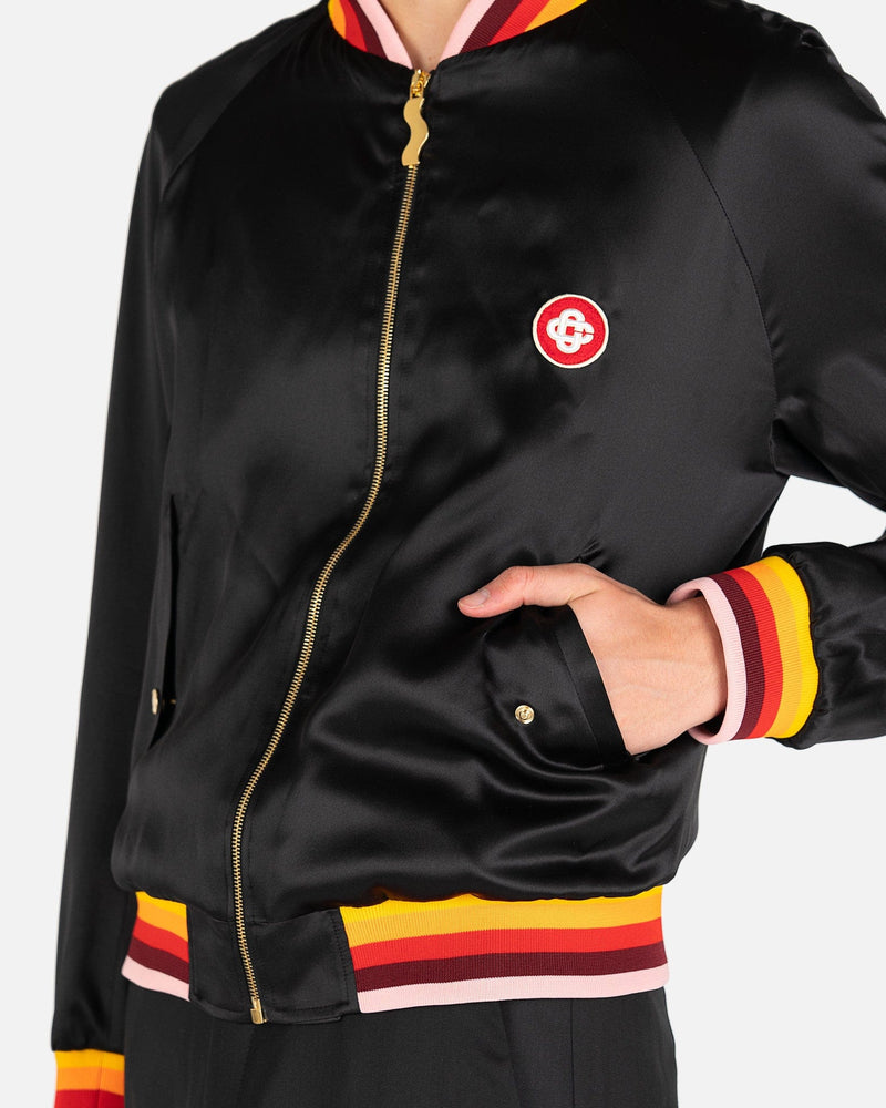 Casablanca Men's Jackets Masao San Souvenir Jacket in Black