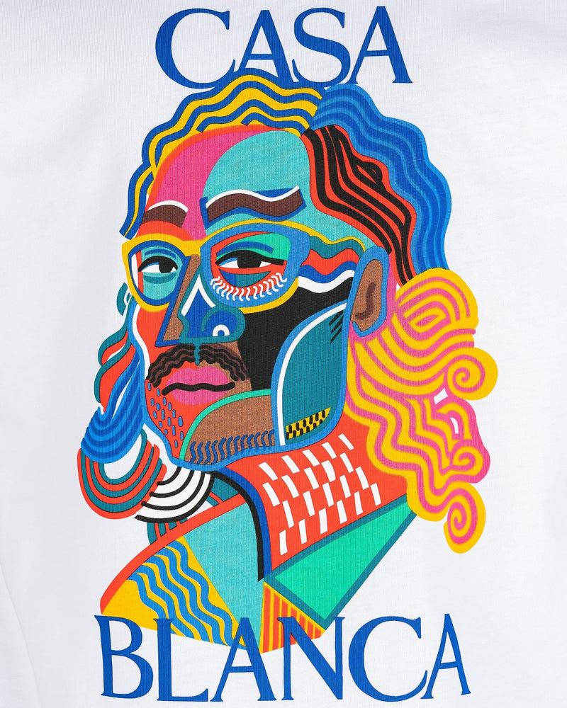 Casablanca Men's T-Shirts Masao San T-Shirt in White