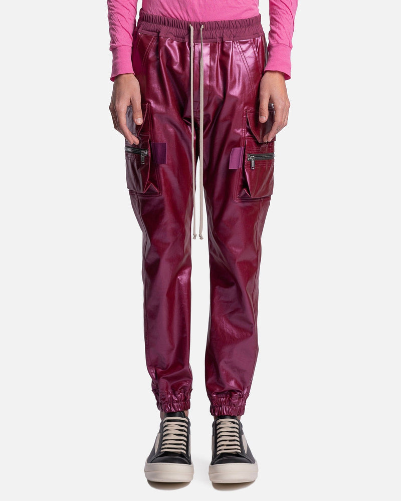 Rick Owens Men's Pants Mastodon Cargo in Fuchsia