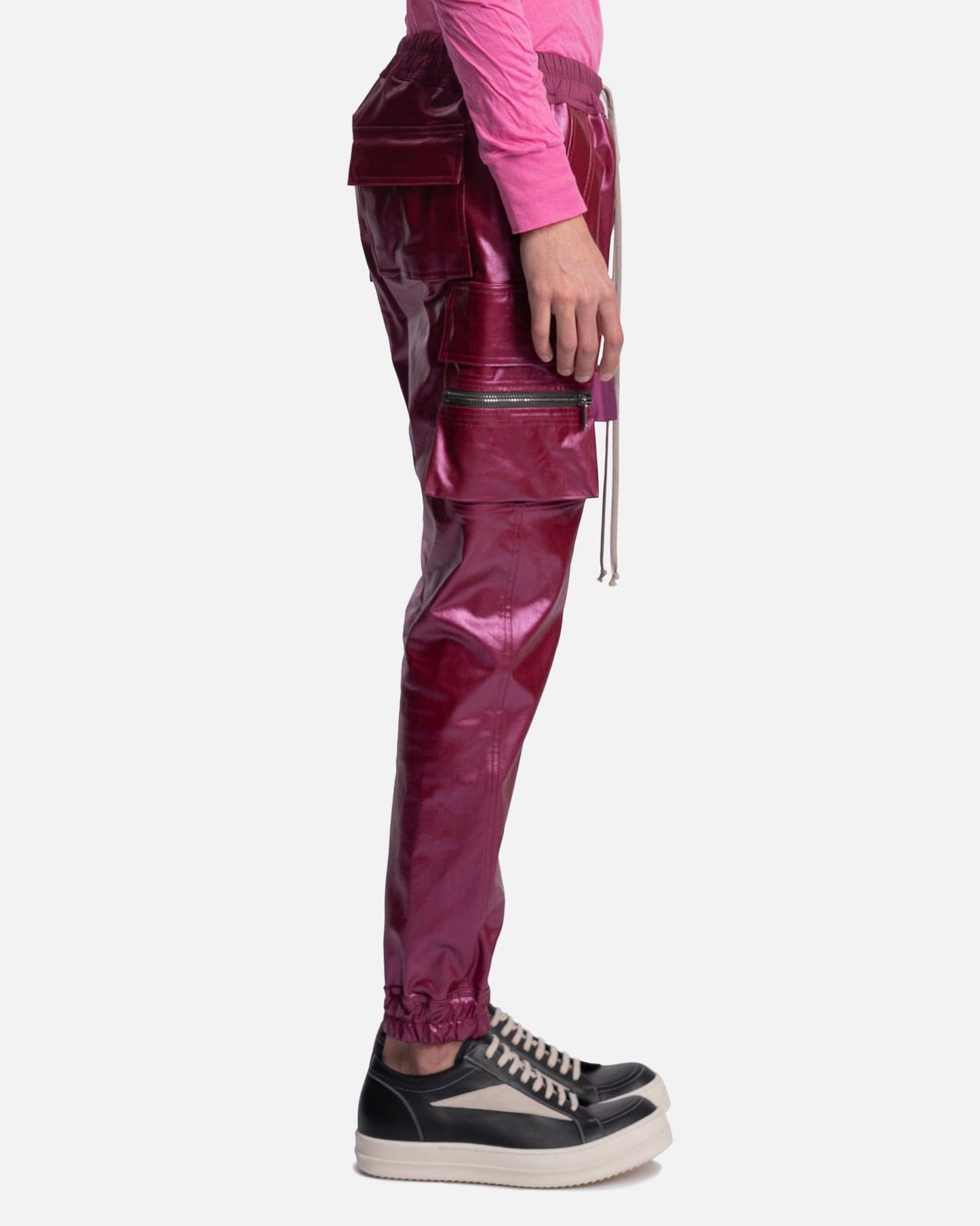 Rick Owens Men's Pants Mastodon Cargo in Fuchsia