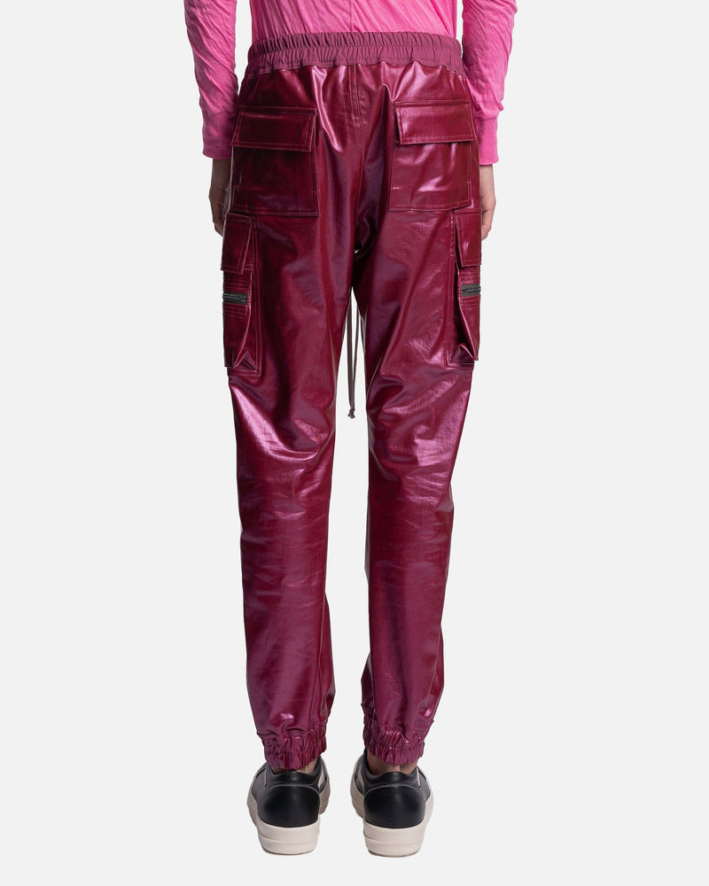 Rick Owens Men's Pants Mastodon Cargo in Fuchsia