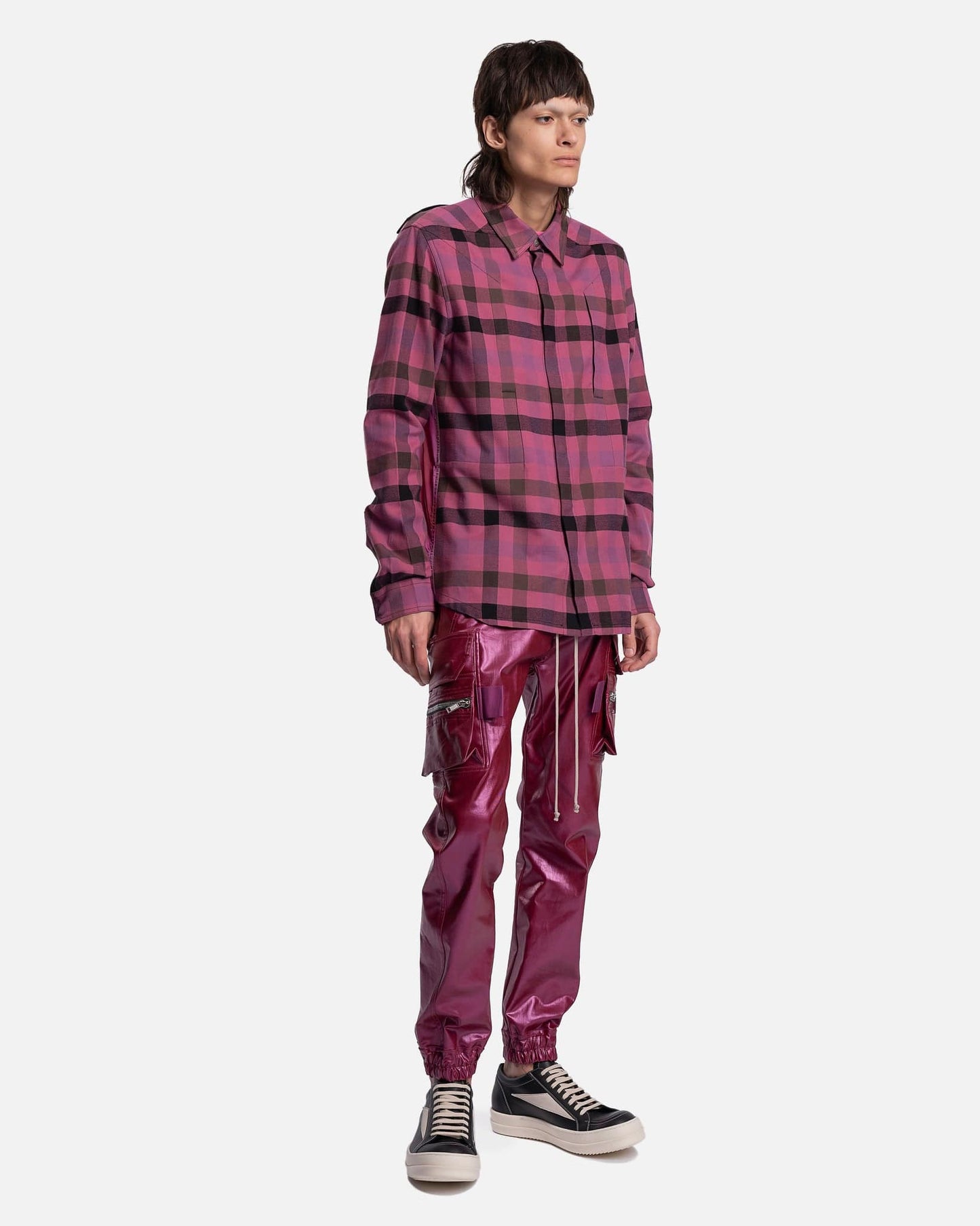Rick Owens Men's Pants Mastodon Cargo in Fuchsia