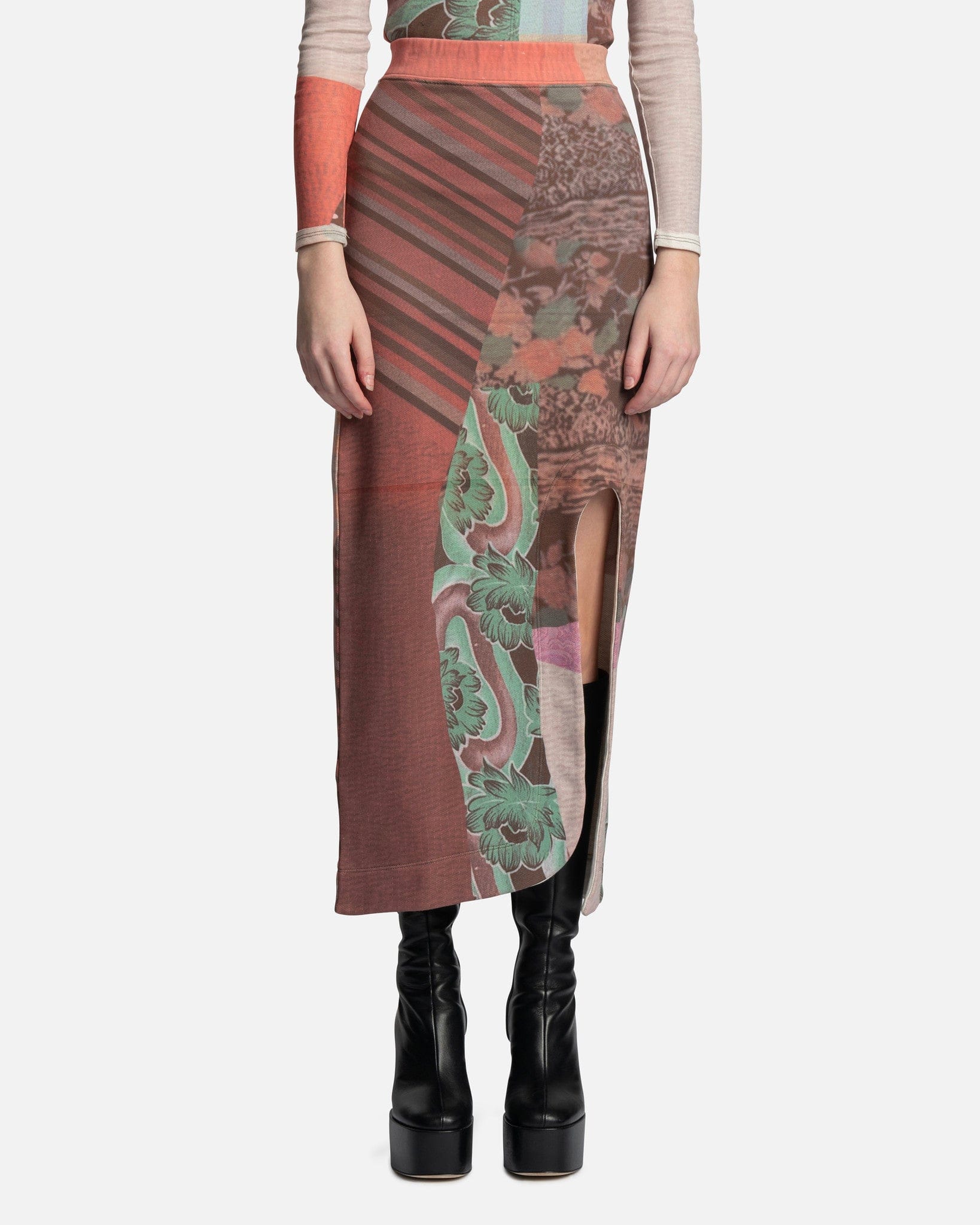 Eckhaus Latta Women Skirts Maxi Skirt in Patch