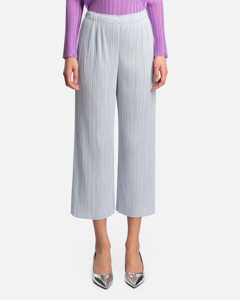 Pleats Please Issey Miyake Women Pants MC Pants in Cool Gray