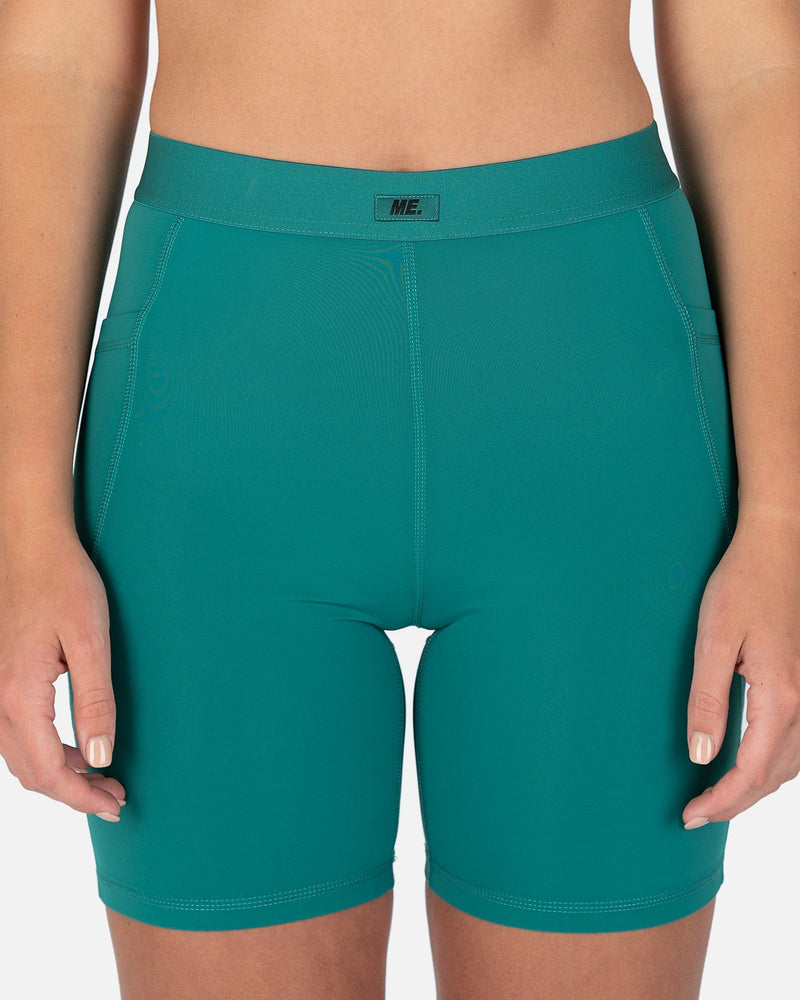 Melody Ehsani Women Shorts ME. Bike Shorts in Teal