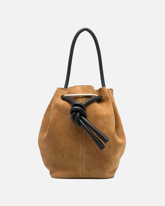 Nanushka Women Bags Medium Elongated Bucket Bag in Sand