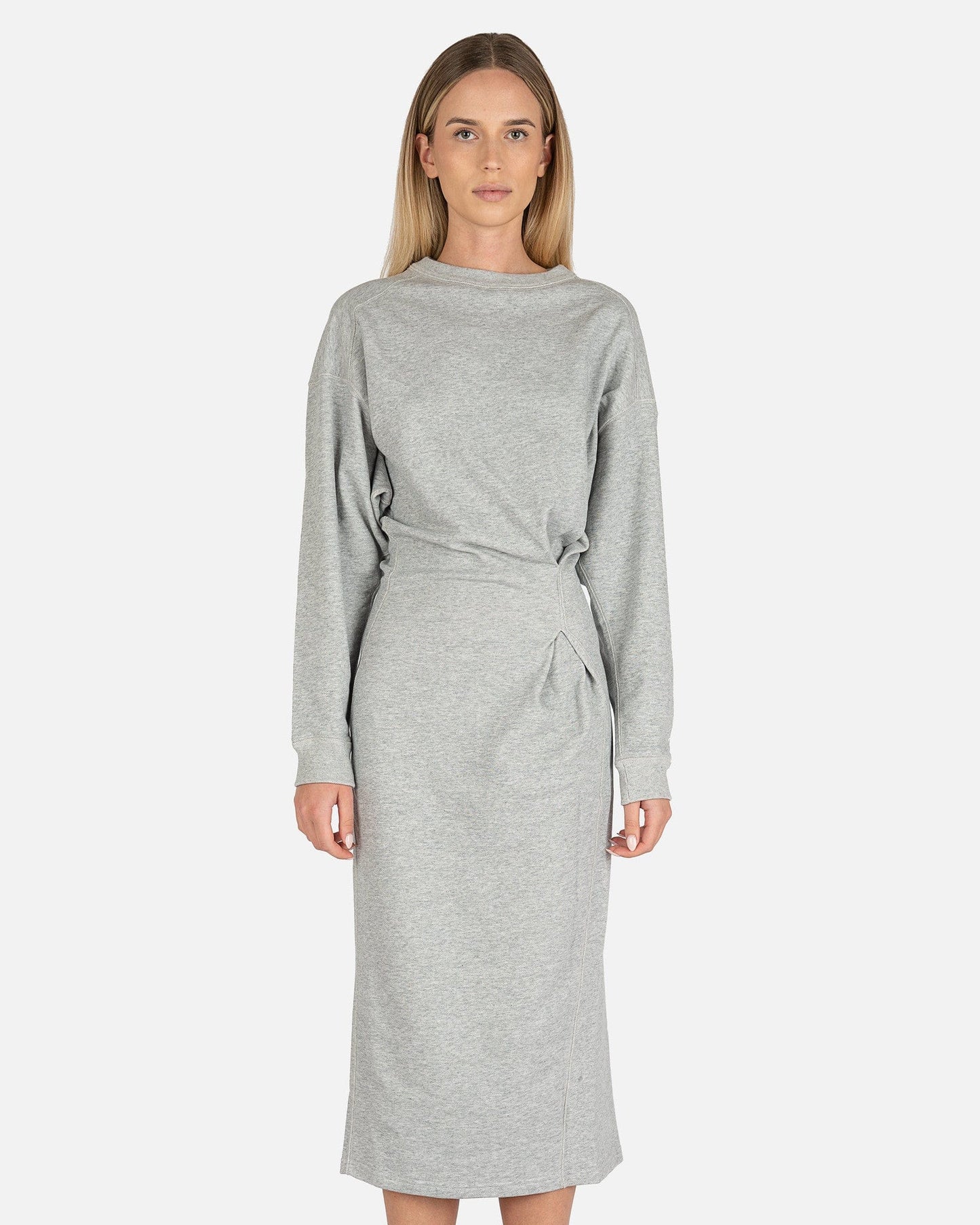 Isabel Marant Etoile Women Dresses Meg Sweater Dress in Grey