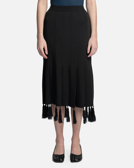 Wales Bonner Women Skirts Memoir Skirt in Black