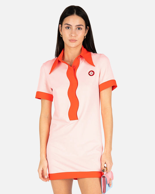 Casablanca Women Dresses Memphis Polo Dress in Pink