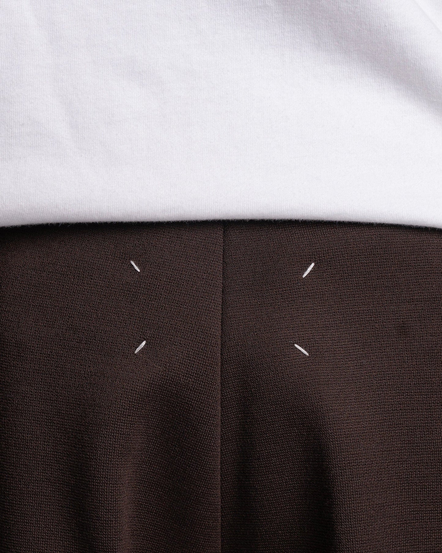 Maison Margiela Men's Pants Milano Stitch Jersey Trousers in Nutmeg