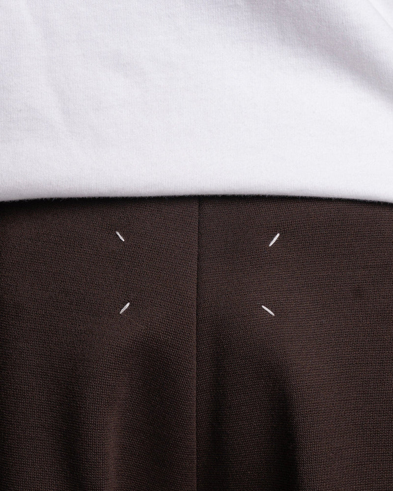 Maison Margiela Men's Pants Milano Stitch Jersey Trousers in Nutmeg