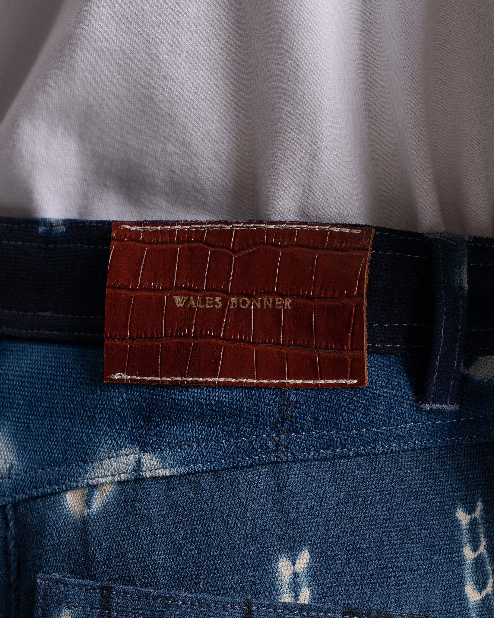 Wales Bonner Men's Jeans Miles Tie-Dye Jeans in Indigo