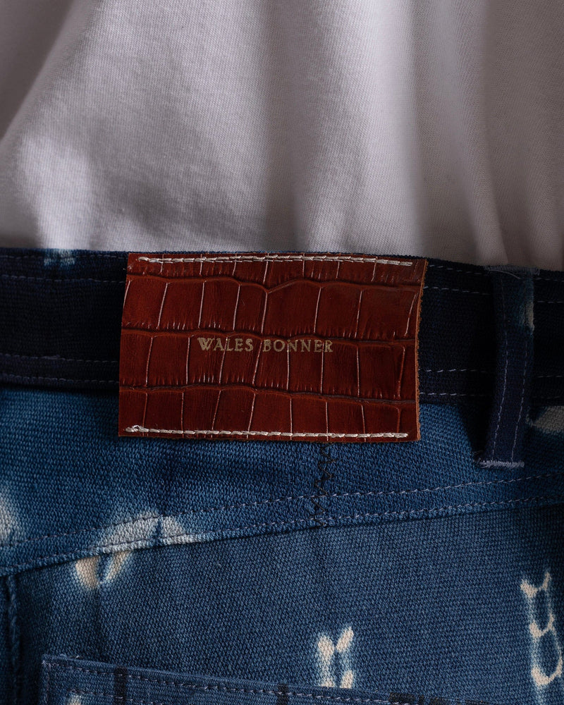 Wales Bonner Men's Jeans Miles Tie-Dye Jeans in Indigo