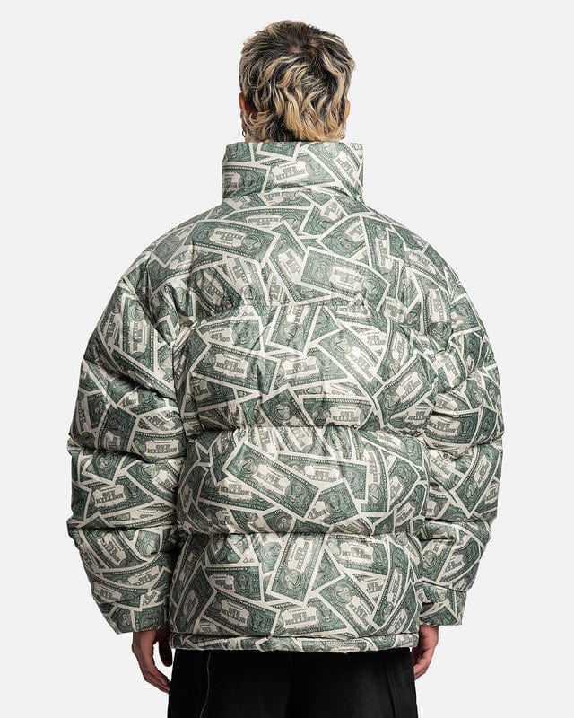 VETEMENTS Men's Jackets Million Dollar Puffer Jacket in Million Dollar